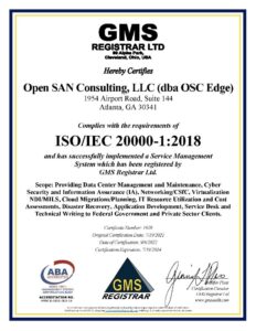 ISO 20000-1: 2018
